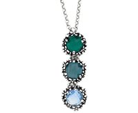 Necklace Giovanni Raspini Woman Blue Ivy in Silver Cristallo 12426 - 12426